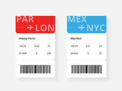 Boarding Pass Daily UI 024