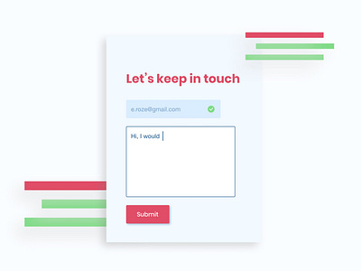 Contact Form Daily UI 028