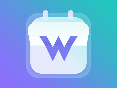 Calendar App Icon "W" app calendar icon w
