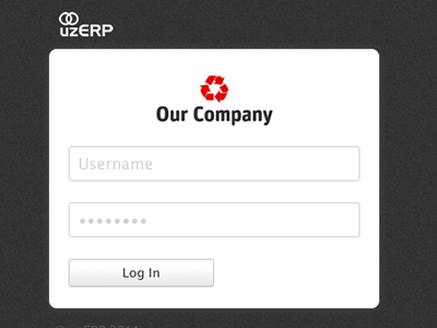 uzERP Log In
