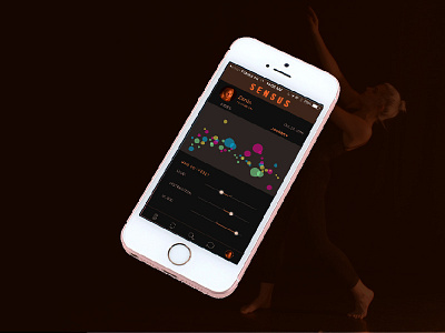 Sensus - new dancing experience design app graphic interface ui ux