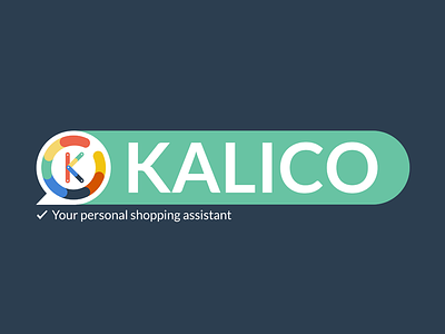 Kalico logo chatbot colorful flat design logo startup