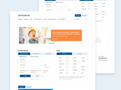 Halkbank Homepage Redesign banking finance sketch ui user experience user interface ux web