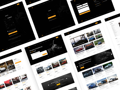 Luxury Rental Car - Concept Design branding design figma logo rent car renting ui user experience user interface ux web web design