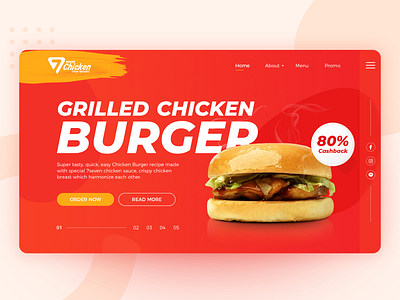 7Seven Burger Landing Page Concept