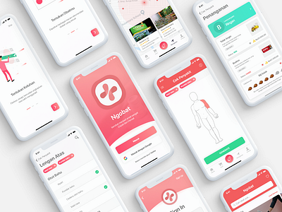 Ngobat - Healthcare App UI Concept