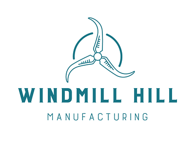 Windmill Hill branding design illustration logo typography