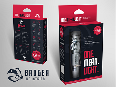 Badger Flashlight Packaging Design