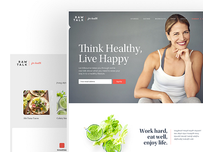 Raw Talk for Health Brand and Website