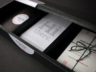 Selling Myself - Kit Box business cards design labels packaging print promotion typography