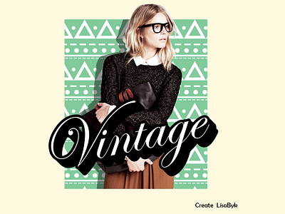 Vintage design logo pattern photo photoshop