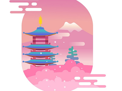 Japan_vector design illustration japan vector