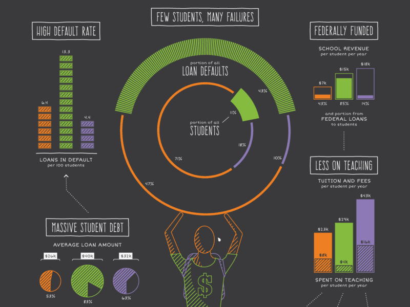 For Profit College Infographic infographic