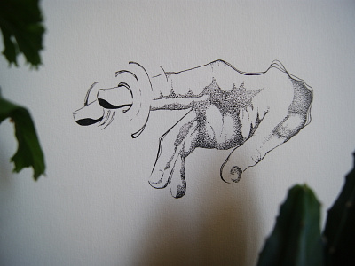 Hand art dot drawing firstpost graphic hand illustration illustrator ink lines sketch sketching underwater visual art