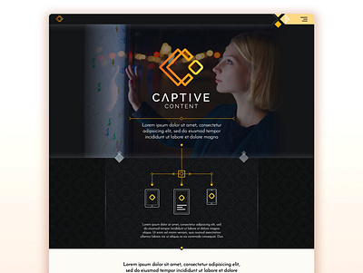 Captive Content Website Design design illustration typoraphy ui ux web website