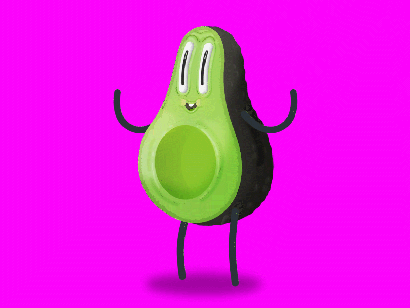 Avocado after effects animation avocado jump jumping motion graphics vegetable