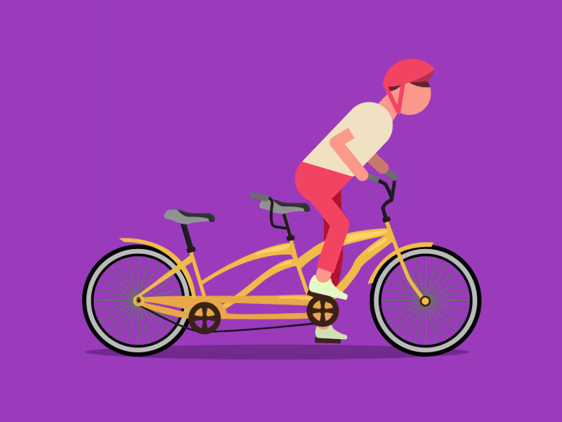 Lonely biker by Hernan Castelli on Dribbble