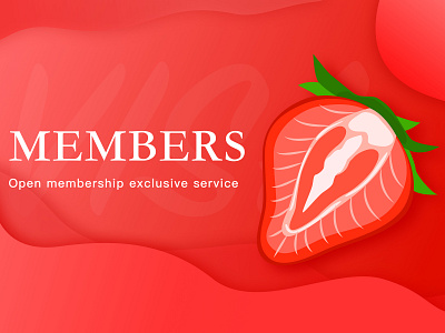 Strawberry season ux 品牌 图标 排版 插图 极简 水果 洋葱 红色