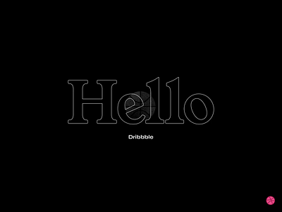 Hello, Dribbble 3d 3d animation 3d graphics after effect animation basketball c4d debut design first shot grainy hello hello dribbble