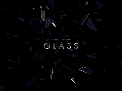 Glass – Title Animation 3d 3d animation 3d graphics 3d typography after effects c4d cinema 4d film glass movie title animation title card title sequence typography