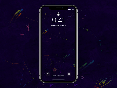 Night Sky Wallpaper android download free illustration illustration digital iphone minimal night sky procreate stars wallpaper