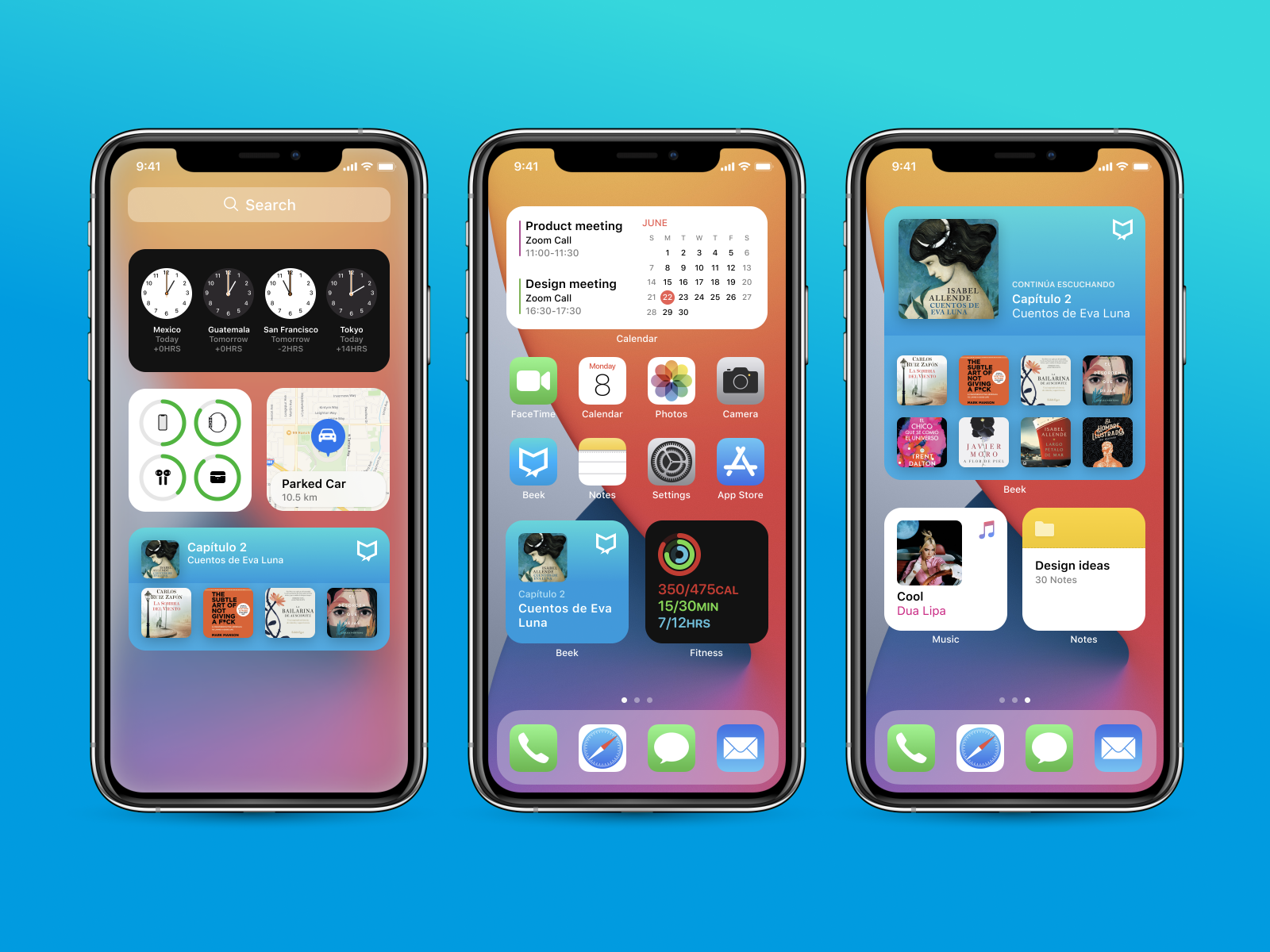 Beek iOS 14 Widgets Exploration by Emir Saldierna on Dribbble