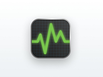 ECG Icon app icon ecg health icon icon design identity illustration retrospective ui