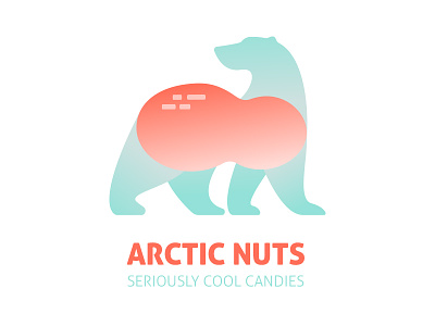 Arctic Nuts brandom logo nuts peanut polar polar bear typehue