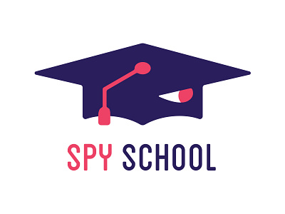 Spy School brandom cap hat logo school spy typehue