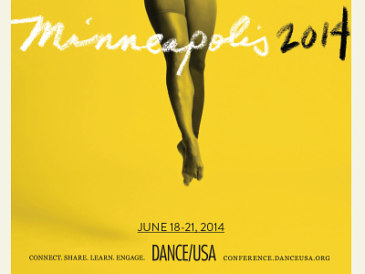 DANCE/USA Annual Conference dance minneapolis minnesota postcard