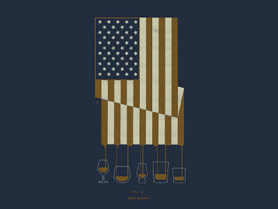 Bourbon american flag bourbon whiskey