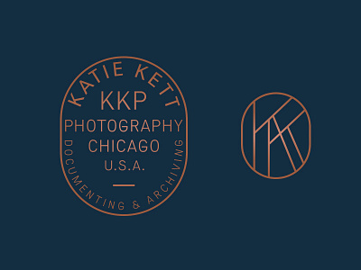 Photographer's Badge badge chicago monogram oval photography logo seal
