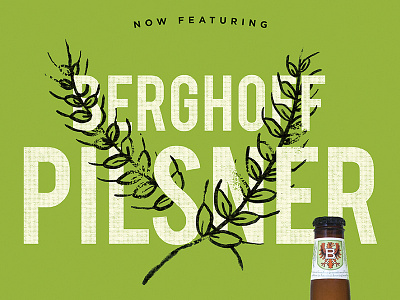 Berghoff Posters - v.1 barley beer beer poster berghoff chicago pilsner type typography