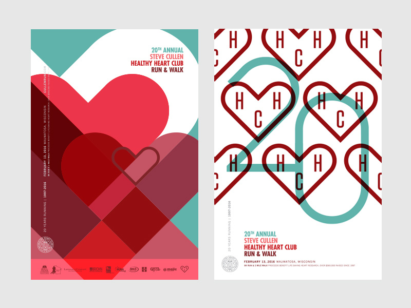 Anniversary Run Posters milwaukee healthy run poster poster race poster run hearts 20 heart
