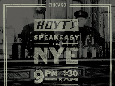 Speakeasy-NYE / 1 chicago speakeasy typography