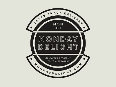 Monday Delight Logo badge logo snacks