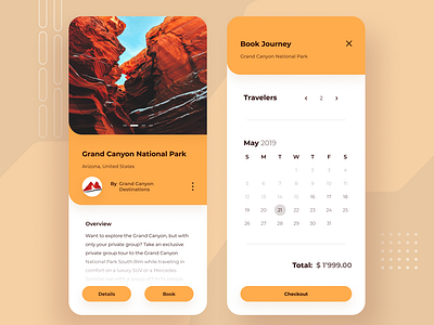 Journery Excursion Booking App app clean design excursion explore figma holiday ios journey minimal mobile mountain order outdoor tour travel trip ui ux voyage