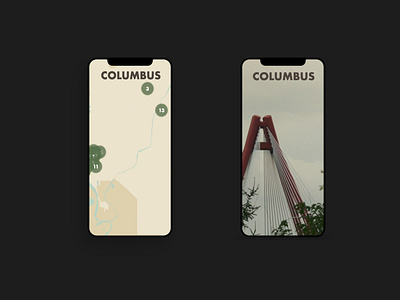 Columbus iPhone X Website columbus film iphone movie responsive ui ux web design