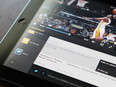 Nowbox media player - iPad/iOS
