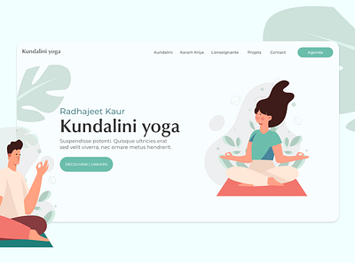 Yoga landing page DailyUi branding dail dailyui graphic design landing page ui