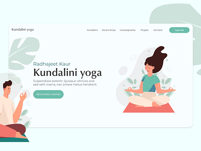 Yoga landing page DailyUi