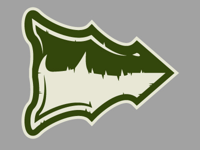 Gato Arrow Head Logo WIP alligator arrowhead gator help illustration logo wip