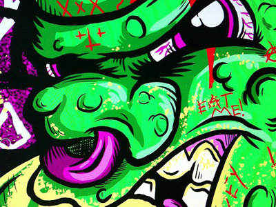 Pickled Punk Colored drawing illustration mutant pickled punk sketch toxic vegetables veggies wip