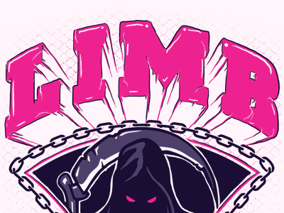 Limb Dribbble bold chain illustration mma shirt t shirt