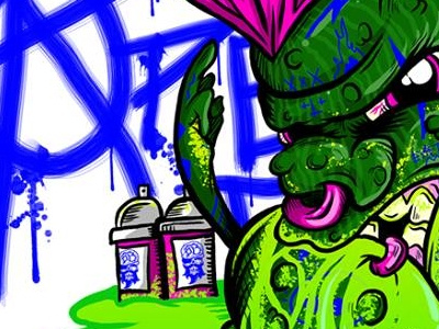 Atomukk Pizzeria: Pickled Punk drawing illustration mutant pickled punk sketch toxic vegetables veggies