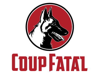 Coup Fatal Logo WIP branding dog logo police puppy training