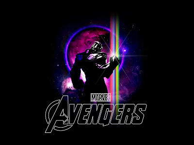 Marvel - Galactic Thanos avengers disney disney marvel end game galactic galaxy graphic design infinity gauntlet infinity war marvel outerspace planet rainbow shirt stars thanos universe