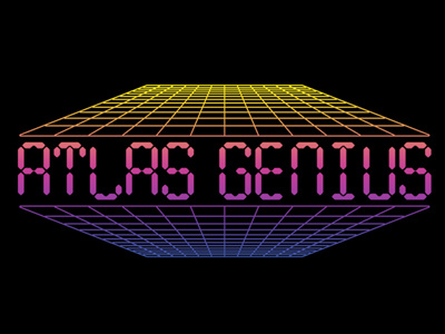 Atlas Genius apparel band letters t shirt type typography