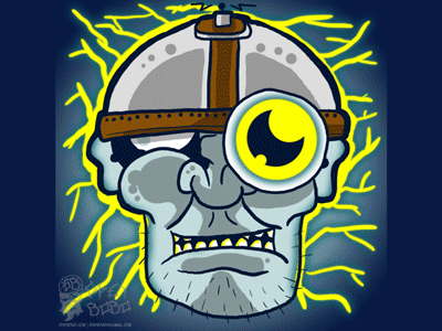 Drawlloween Day 8: Electric Zombie Gif draw drawing drawlloween electric zombie halloween illustration monster zombie