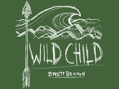 Wild Child illustration merch music sketch t shirt